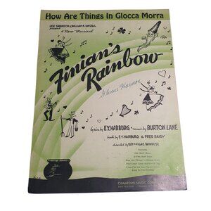 Vintage Sheet Music How Are Things In Glocca Morra Finian’s Rainbow Musical